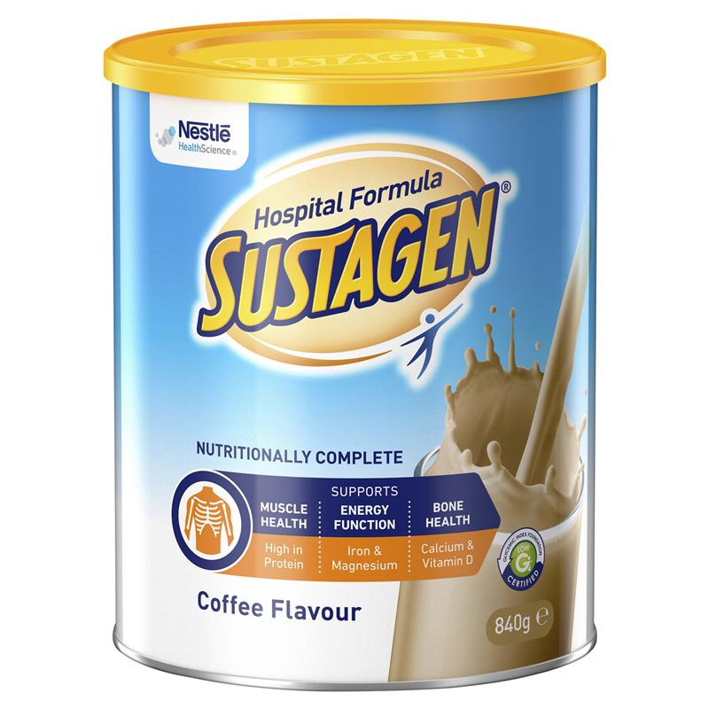 Nestle Nestle Sustagen Hospital Formula Active 840g Coffee Carton of 6