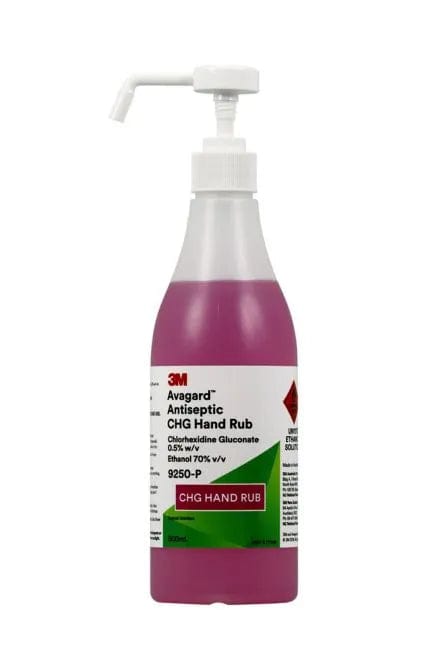 3M 3M Avagard Hand Rub Chlorhex 0.5% 500ml Pump