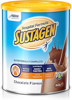 Nestle Nestle Sustagen Hospital Formula Active 840g Chocolate Carton of 6