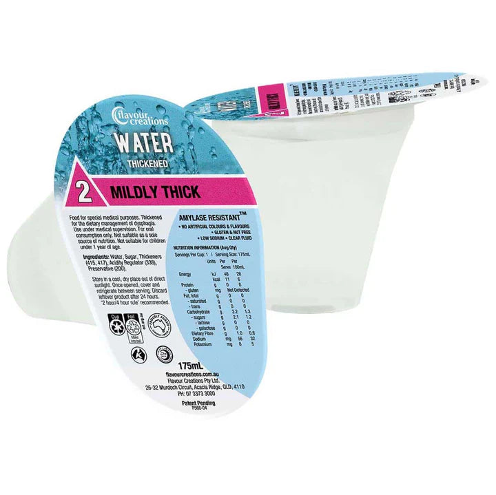 Flavour Creations Flavour Creations Thickened Water Level 2 (150 - Mildly Thick) Carton of 24