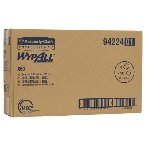 Wypall Kimberly-Clark Wypall x60 Multipurpose Cloth Wipers White