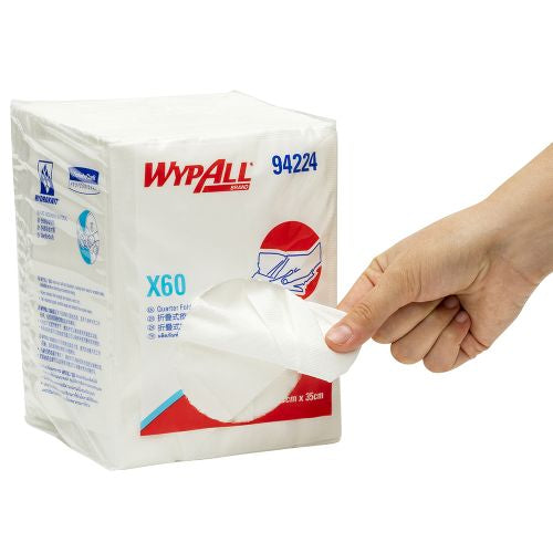 Wypall Kimberly-Clark Wypall x60 Multipurpose Cloth Wipers White