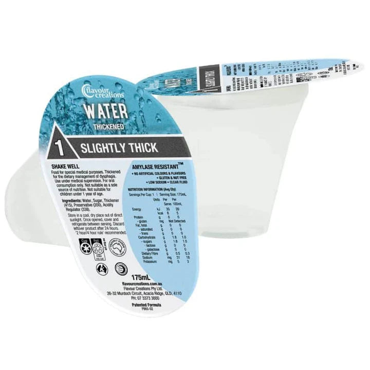 Flavour Creations Flavour Creations Thickened Water Level 1 (Slightly Thick) Carton of 24