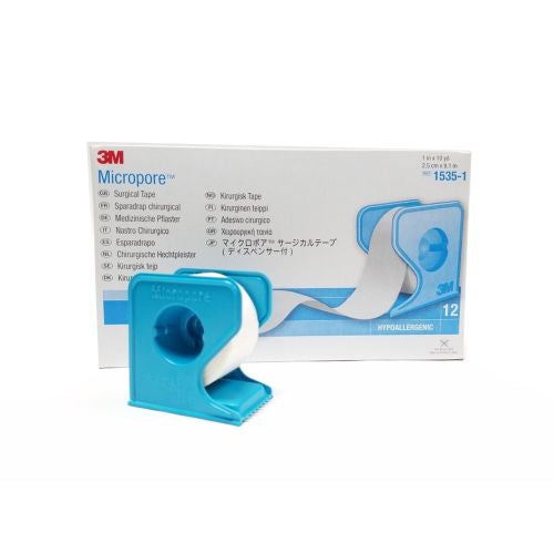 Micropore 3M Micropor Surgical Tape 25mmX9.1m Dispenser