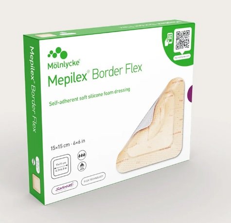 Molnlycke Molnlycke Mepilex Border Flex 15cm x 15cm Each