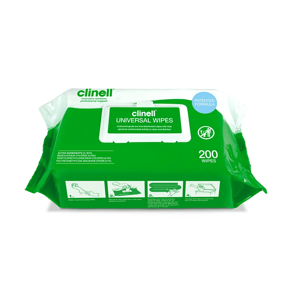 Gama Healthcare Clinell Universal Wipes - Pack of 200