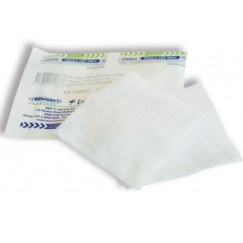 Sentry Medical Gauze Swabs 10x10cm 5's 8ply ST