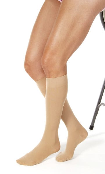 JOBST JOBST Relief Knee High Closed Toe Beige Large / Full Calf 15-20mmHg