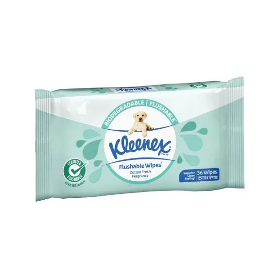 Kleenex Kleenex Bath Tissue Wipe Flushable Scented Pack of 36