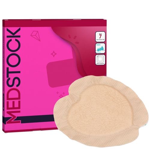 Medstock Each / 23 x 23cm Silicone Foam Border Sacrum MEDMS2323SF__EA