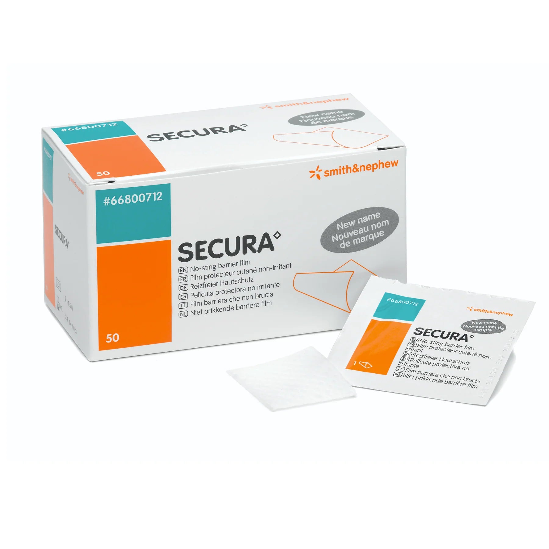 Smith & Nephew Smith+Nephew Secura No-Sting Barrier Film 1ml Swabs Box of 50