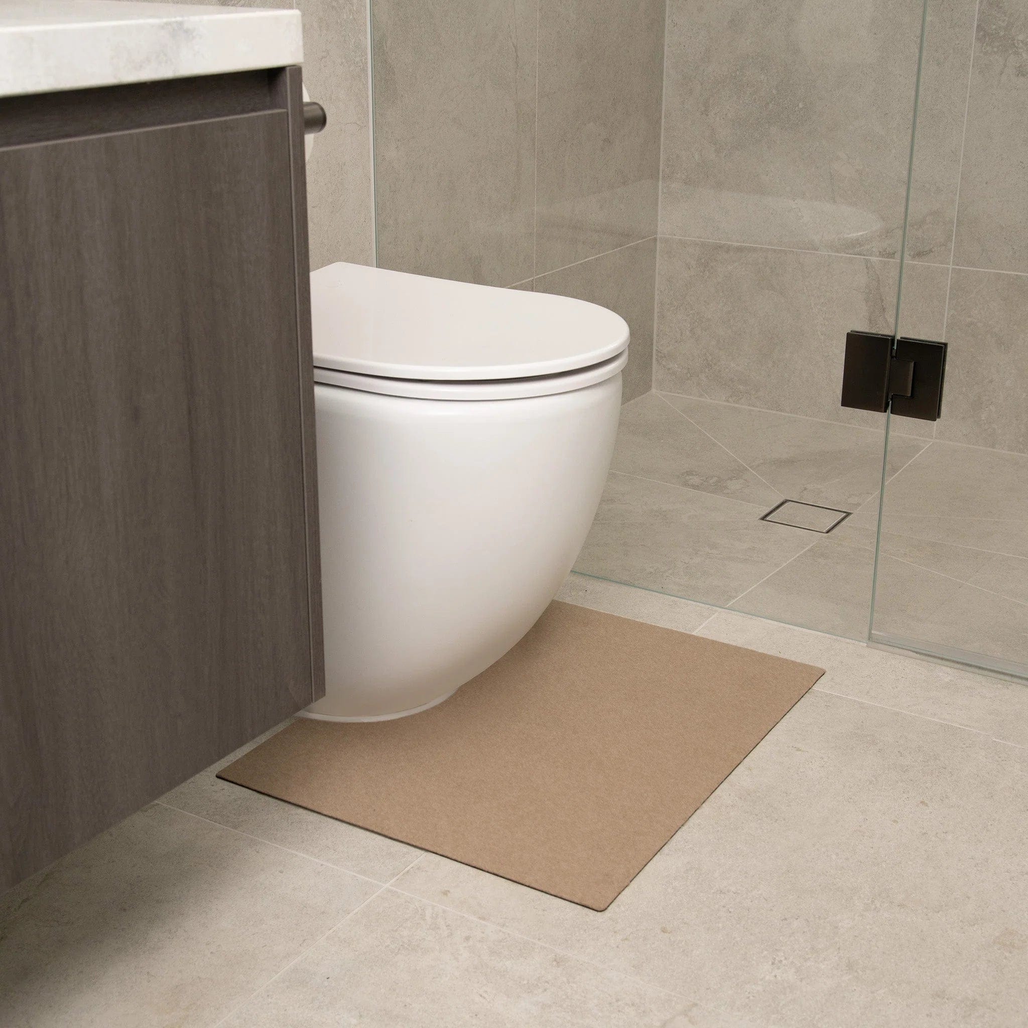 Staydry Staydry Anti Slip Toilet Mat Beige