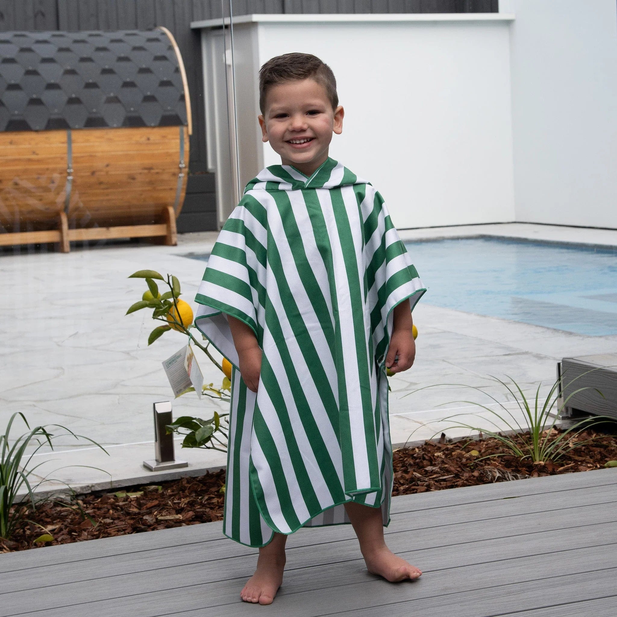 Staydry Staydry Hooded Microfibre Towel - Kids Green