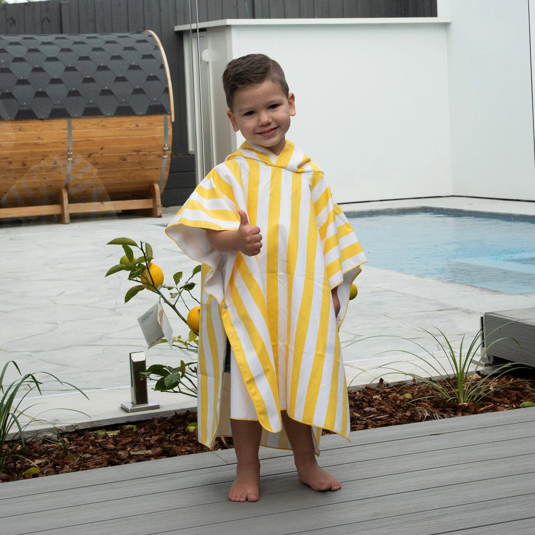 Staydry Staydry Hooded Microfibre Towel - Kids Yellow