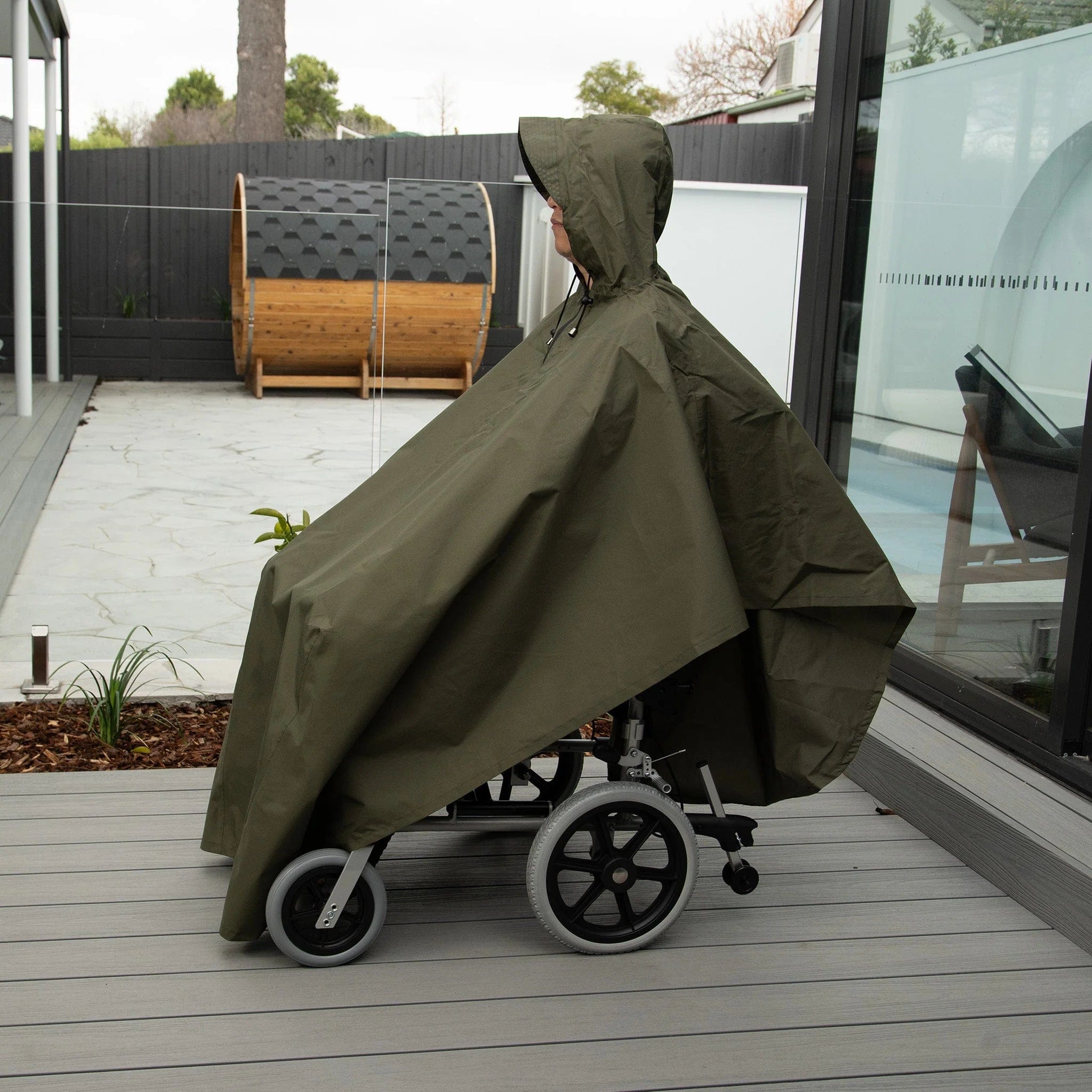 Staydry Staydry Wheelchair Poncho - Khaki Green