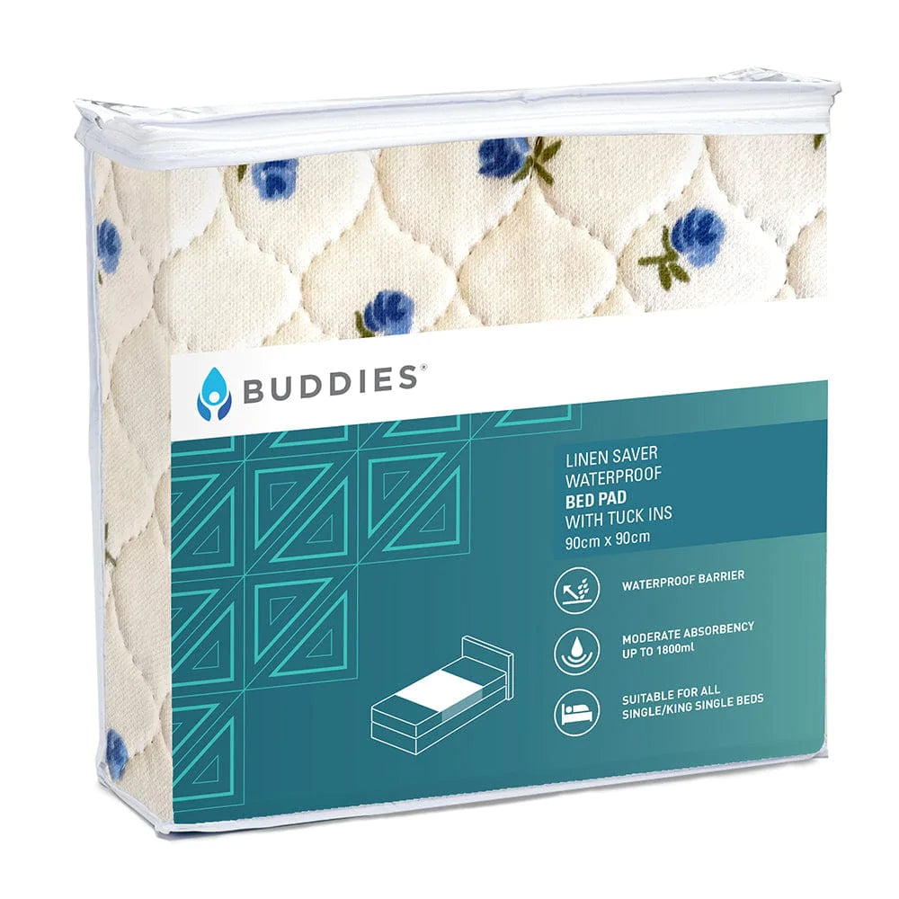 Buddies® - Linen Saver with Tuck-Ins Bed Pad - The Australian Made