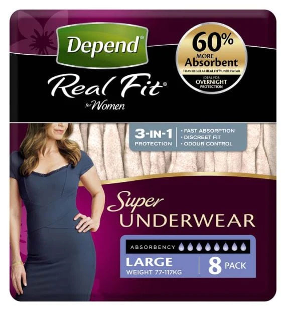 Depend Real Fit for Women Underwear – Atlas McNeil Healthcare Community