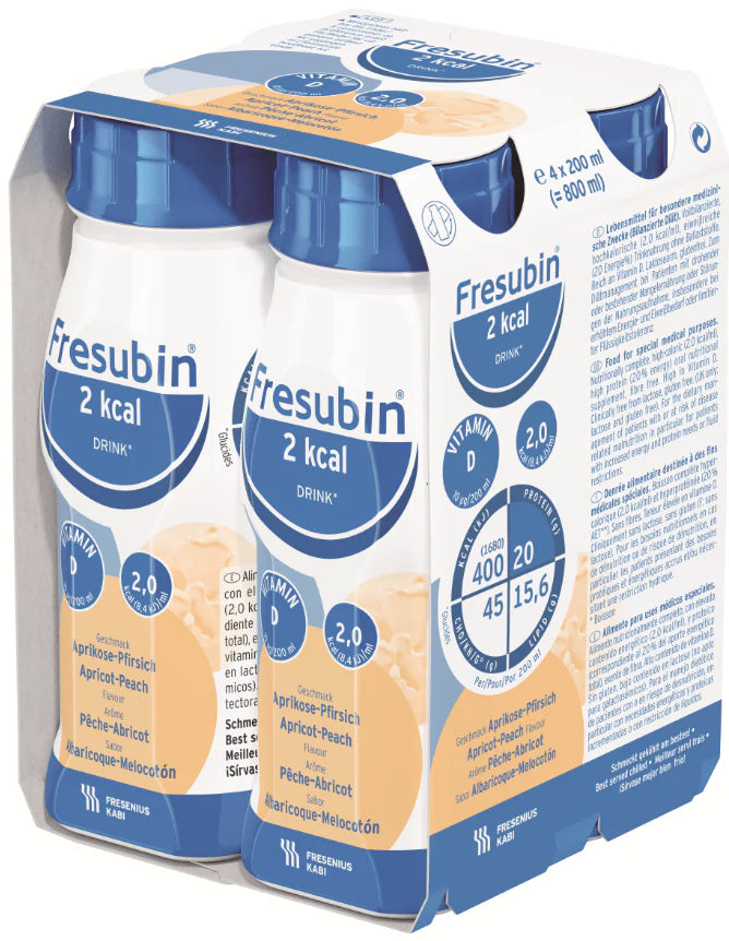 Fresubin Apricot-Peach / Carton of 24 Fresubin 2 kcal Drink FRE7487601__CT