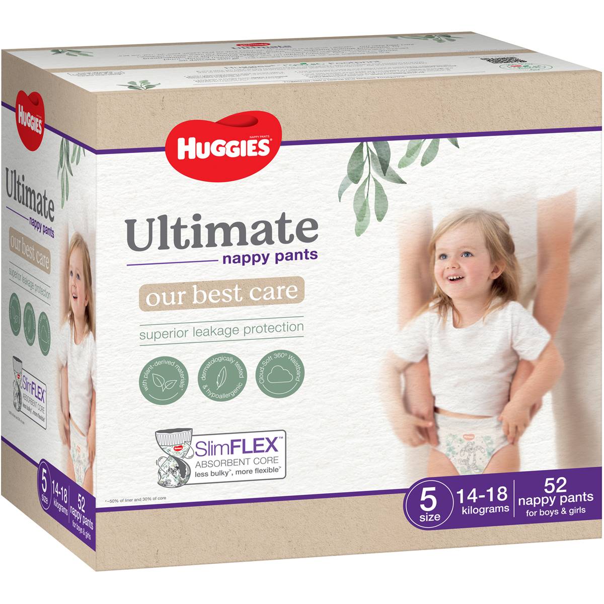 Huggies Dry Comfort Pants Size 5 50 Pack, Disposable Nappies, Nappies, Baby